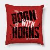 Born With Horns Throw Pillow Official Machine Gun Kelly Merch