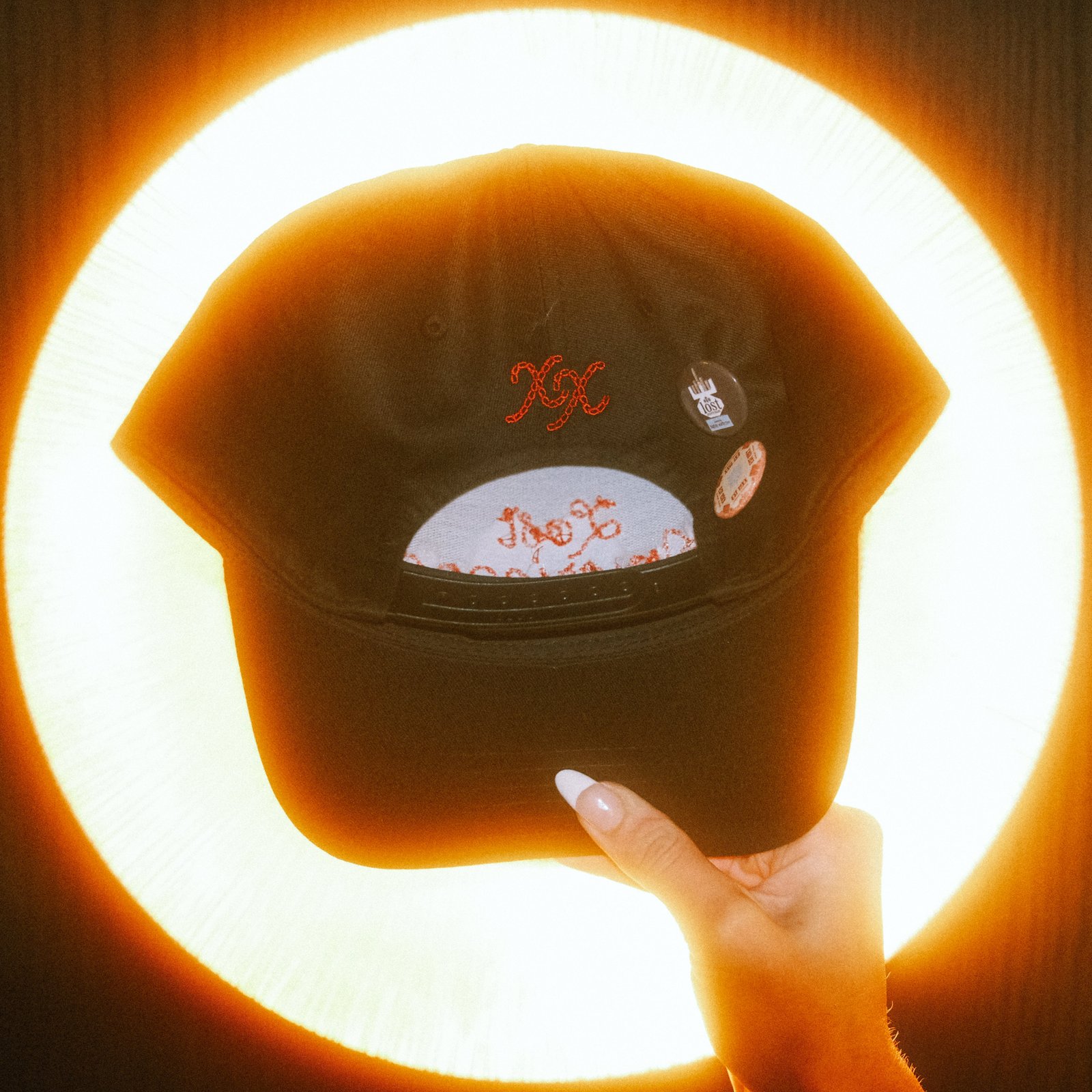 pinned twill trucker
