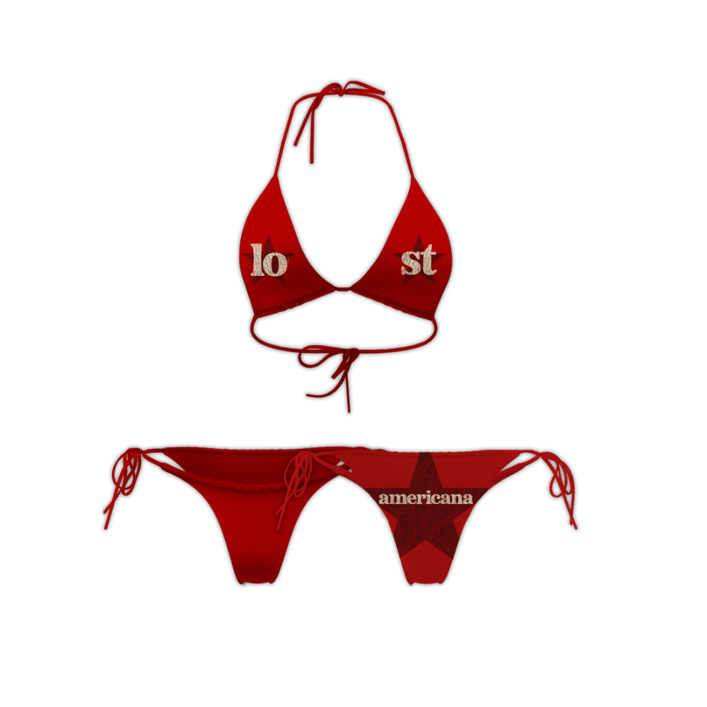 lost americana bikini bottoms