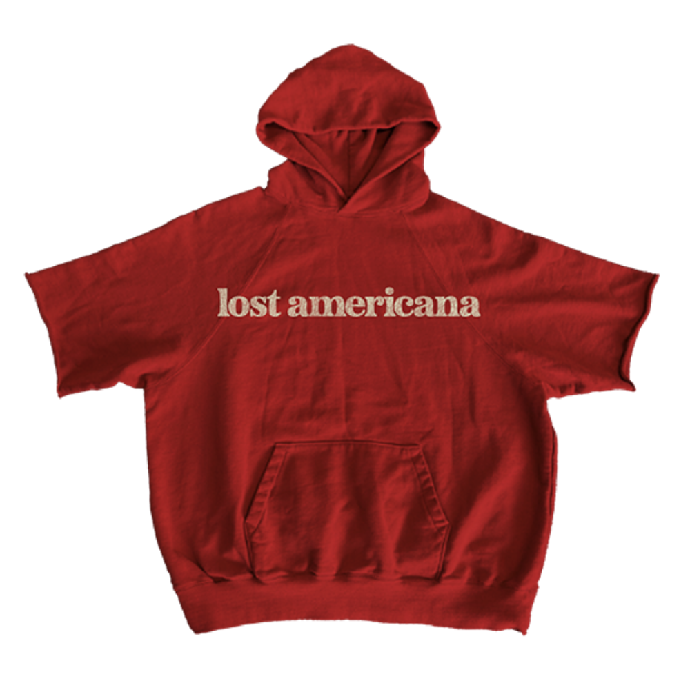 lost americana short sleeve hoodie